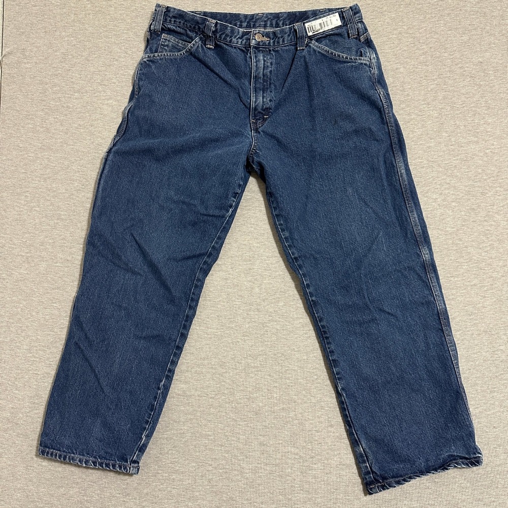 Dickies FR Flame Resistant Relaxed Fit Carpenter Jeans Blue Mens Size 36x30